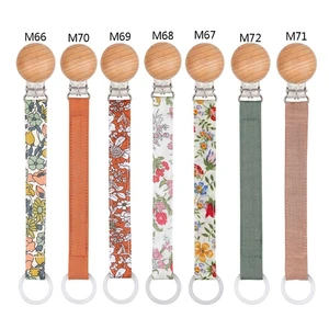 Pacifier Clip Holder Teething Cotton Linen for Baby Girls Shower Gift for Boy and Girl Rope for Christmas Birthday