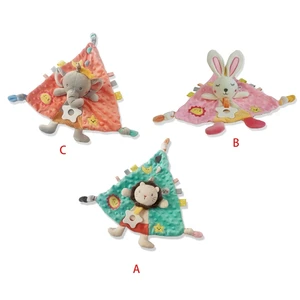F62D Light Color Comforting Towel Baby Exercise Food-Grade Material Montessori Toy