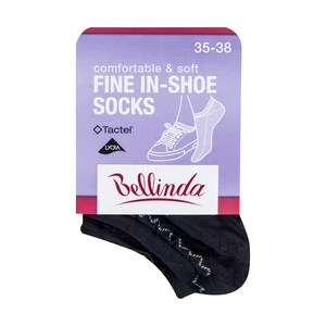 Bellinda FINE IN-SHOE vel. 35/38 dámské kotníkové ponožky 1 pár černé