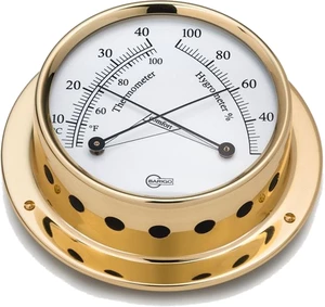 Barigo Tempo Thermometer / Hygrometer 70mm Instrumentos meteorológicos para barco, reloj para barco