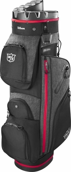 Wilson Staff I Lock III Cart Bag Black/Red Borsa da golf Cart Bag