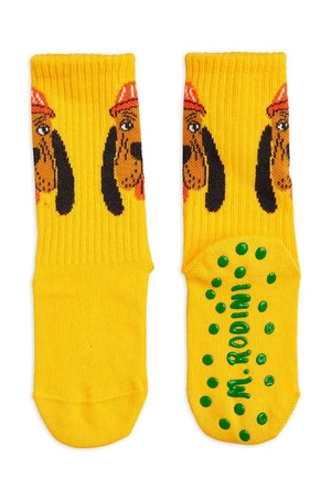 Detské ponožky Mini Rodini žltá farba