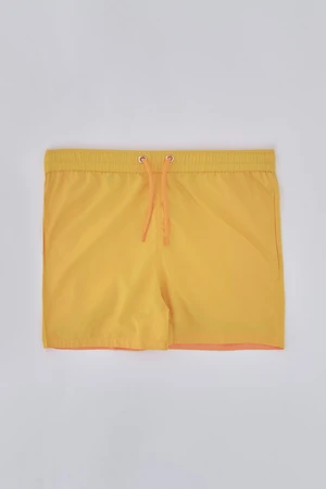 Dagi Yellow - Orange Micro Short Straight Shorts