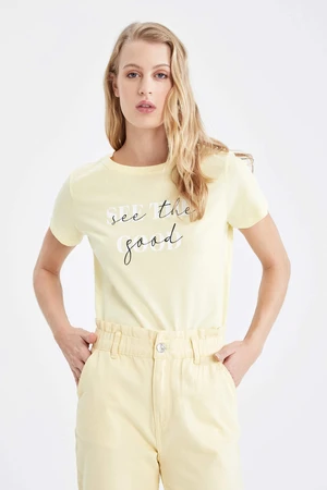 DEFACTO Regular Fit Short Sleeve Printed T-Shirt