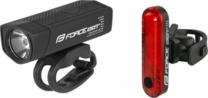 Force Dot Black 300 lm-20 lm Luces de ciclismo