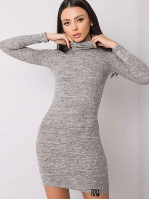 Grey melange dress by Ercilia RUE PARIS