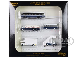 Airport Service Vehicles Set of 5 pieces "Gemini 200" Series Diecast Models by GeminiJets