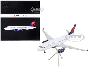 Airbus A319 Commercial Aircraft "Delta Air Lines" White with Red and Blue Tail "Gemini 200" Series 1/200 Diecast Model Airplane by GeminiJets
