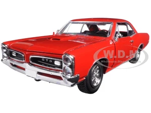 1966 Pontiac GTO Red "Muscle Car Collection" 1/25 Diecast Model Car by New Ray