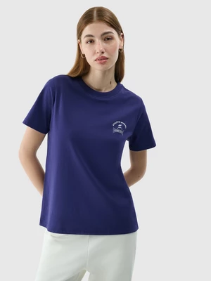 Dámské tričko regular s potiskem - tmavě modré