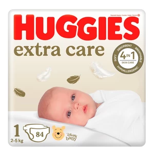 Huggies Extra Care 1 2–5 kg dětské pleny 84 ks