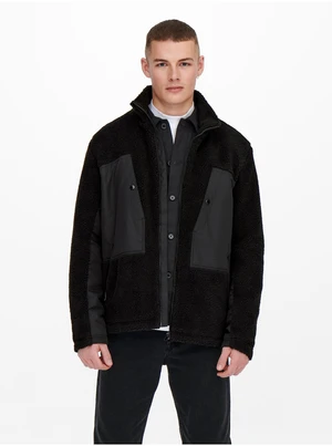 Black Winter Jacket ONLY & SONS Villads - Men