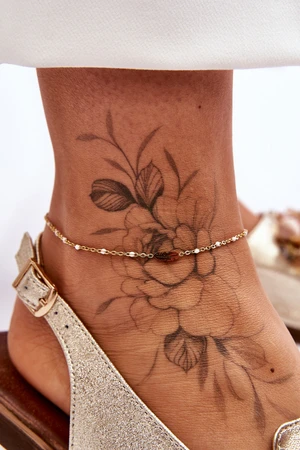 Fashion bracelet with feathers Gold and white