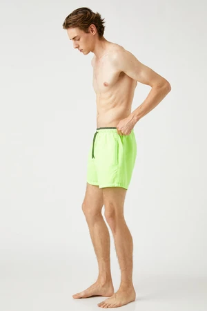 Koton Basic Marine Shorts with Lace-Up Waist