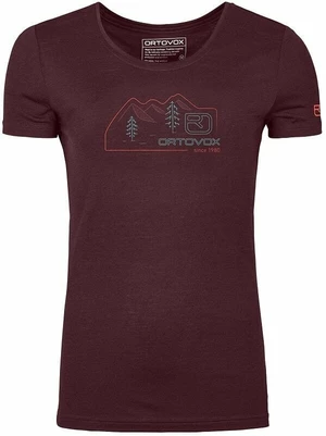 Ortovox 140 Cool Vintage Badge T-Shirt W Winetasting L Outdoorové tričko