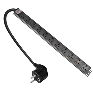 11 AC Output Universal Socket Power Distribution Unit UK Type for Rackmount Server Rack PDU 13A 3500W