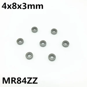 50Pcs MR84ZZ 4x8x3 mm Deep groove ball bearing Miniature bearing High qualit Advanced Drone Aircraft Model UAV MR84Z MR84