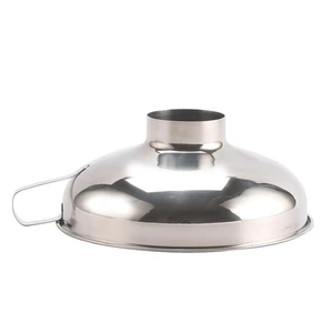Newest Funnel Stainless Steel Wide Mouth Canning Funnel Hopper Filter Leak Wide-Mouth Can for Oil Wine Kitchen Cooking Tools Hot