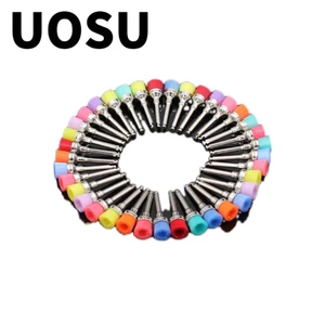 10Pcs Dental Polishing Brushes Teeth Cleaning Prophy Brush Bowl /Flat 0.2/0.6cm Brush Head Nylon Latch Type Dentist Lab Material