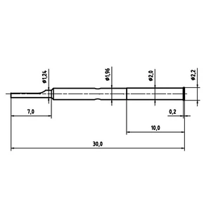 PTR H 2021 L puzdro presného testovacieho hrotu