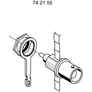 TRU COMPONENTS  spájkovací kontakt strieborná 1 ks
