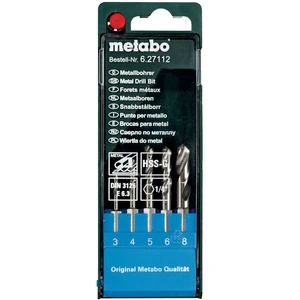 Metabo 627112000  sada špirálových vrtákov do kovu 5-dielna      1 ks
