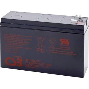 CSB Battery HR 1224W high-rate HR1224WF2F1 olovený akumulátor 12 V 5.8 Ah olovený so skleneným rúnom (š x v x h) 151 x 9