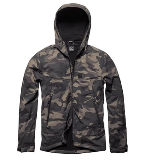 Bunda softshell Alford Vintage Industries® – Black Camo  (Barva: Black Camo , Velikost: M)