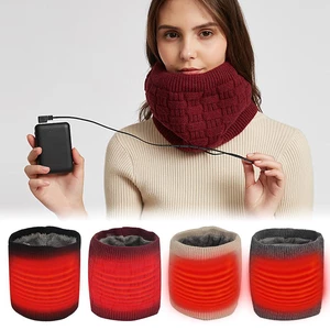 Electric USB Charging Heating Scarf Washable Thermal Soft Heated Scarf Wrapped Neck Warmer Autumn Winter Warm Equipment