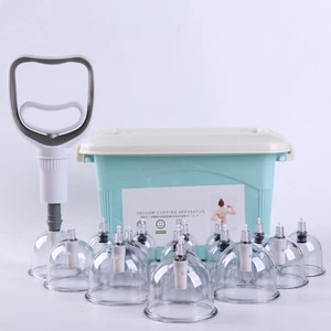 12/24/32pcs Medical Chinese Vacuum Cupping Body Massage Therapy Healthy Suction Cupping Massager