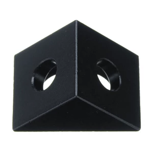 Aluminum Black Angle Corner Connector For 20mm Profile Extruder 3D Printer Part