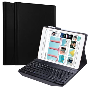 2 in 1 Wireless bluetooth Keyboard Wear-Resistant PU Leather Flip Foldable Full Cover Protective Case for iPad Air 1 / 2