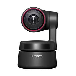 OBSBOT Tiny PTZ Webcam 4K/1080P UHD 2 Axis Gimbal Camera AI-Powered 4X Zoom Auto Tracking Magical Gesture Control Privac