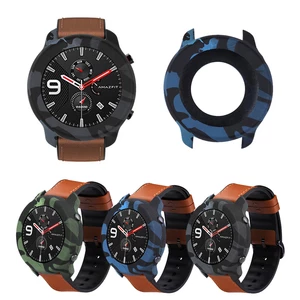 Bakeey Camouflage Soft Silicone Watch Case Cover Watch Cover Screen Protector for AMAZFIT GTR 47mm