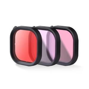 Red / Purple / Pink Waterproof Diving Filter Lens for GoPro9 Sports Camera