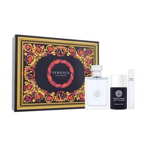 Versace Pour Homme darčeková kazeta toaletná voda 100 ml + toaletná voda 10 ml + deostick 75 ml pre mužov