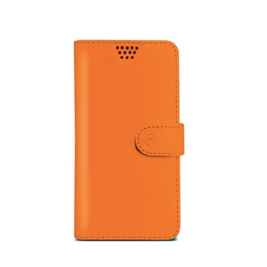 Pouzdro typu kniha CELLY Wally Unica, velikost XL, 4,5" - 5", oranžové