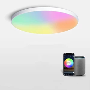 MARPOU Smart Ceiling Light 30W RGB LED Ceiling Lamp Wifi APP Voice Control With Alexa Lights For Living Room Decoration