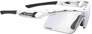 Rudy Project Tralyx+ Slim White Gloss/ImpactX Photochromic 2 Laser Purple Occhiali da ciclismo