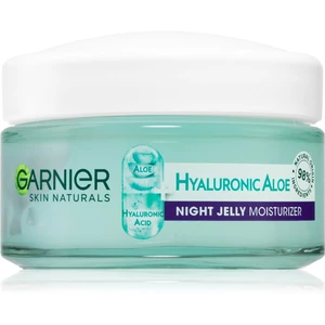 Garnier Hyaluronic Aloe Jelly nočný gélový krém pre hydratáciu a vyhladenie pleti 50 ml