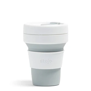 Bielo-sivý skladací hrnček Stojo Pocket Cup Dove, 355 ml