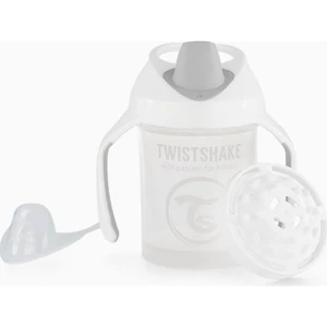 Twistshake Učící netekoucí hrnek 230 ml bílý