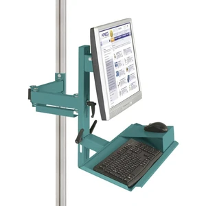 Manuflex ZB8287.5021  Ergonomická podpora monitorov pre CANTOLAB a ALU s povrchom klávesnice a myši, adaptér VESA 75 mm