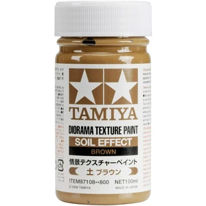 Tamiya 87108 tmel pre modelovú železnicu hnedá 100 ml