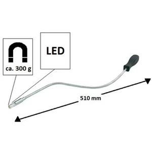 Basetech 820681 Magnetický zdvihák so svetlom magnetický zdvihák