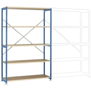 Manuflex RP1036.5007 základný modul regálu oddelenia  (š x v x h) 1250 x 2000 x 700 mm    drevená podlaha