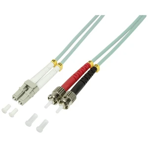 LogiLink FP3LT03 optické vlákno LWL prepojovací kábel [1x zástrčka LC - 1x ST zástrčka] 50/125 µ Multimode OM3 3.00 m