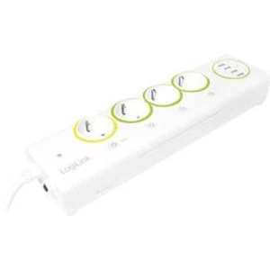 Zásuvková lišta s Wi-Fi LogiLink LogiSmart PA0130, 1.50 m, bílá, zelená, žlutá