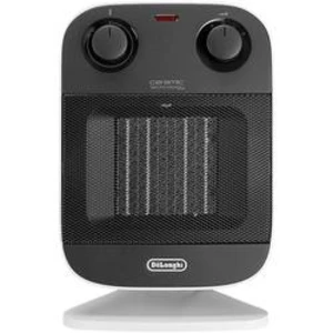 Keramický topný ventilátor DeLonghi HFX60V20 0114651000, 60 m³, 1200 W, 2000 W, černá, stříbrná