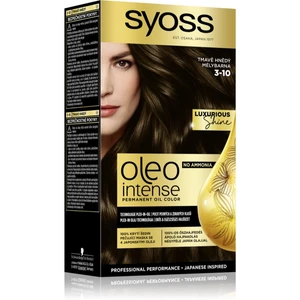 Syoss Oleo Intense permanentní barva na vlasy s olejem odstín 3-10 Deep Brown 1 ks